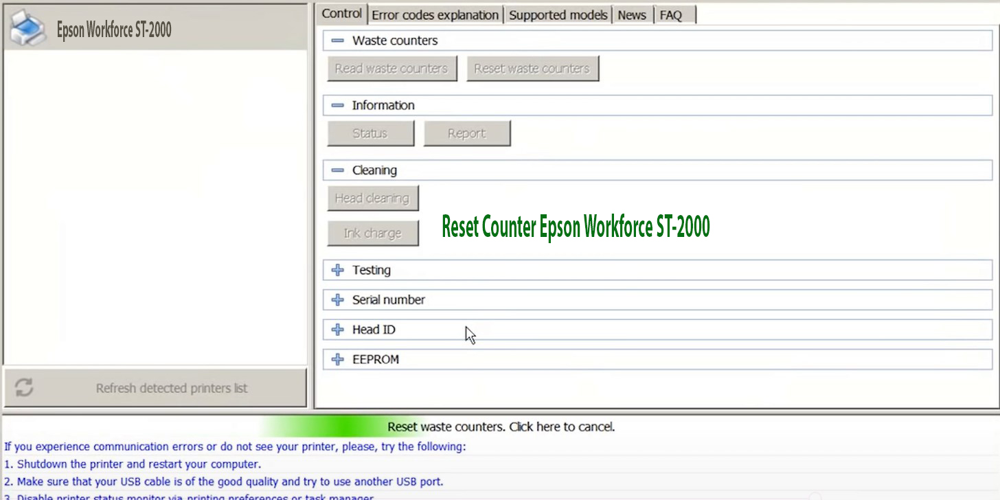 Reset Epson Workforce ST-2000 Step 5